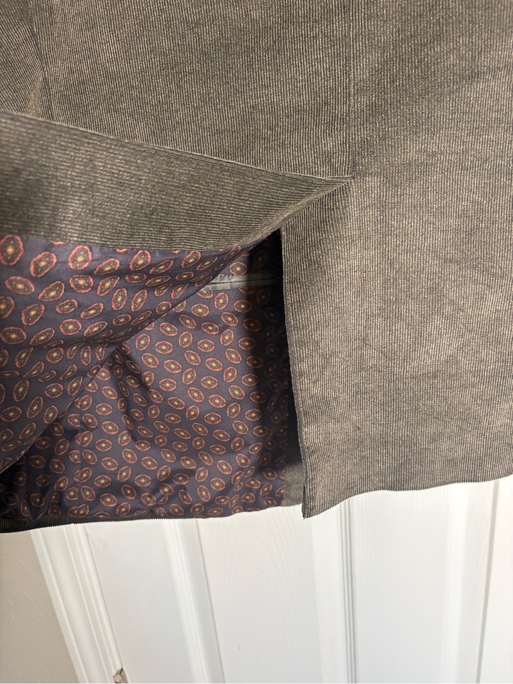 Chaps Dark Olive Corduroy Sport Coat Size 46R - Picture 8 of 10